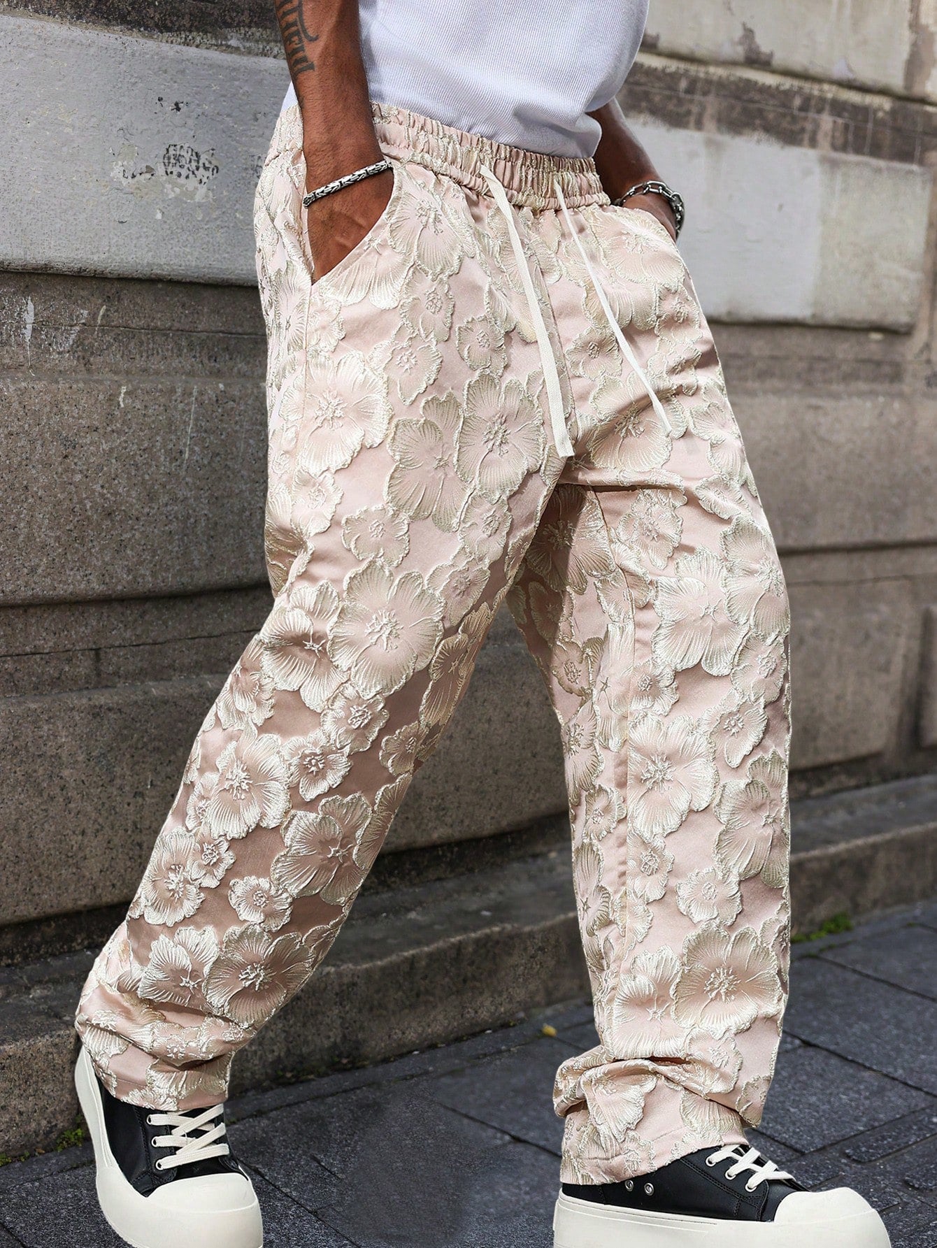 Pantalon Øutlånd – Jacquard Floral