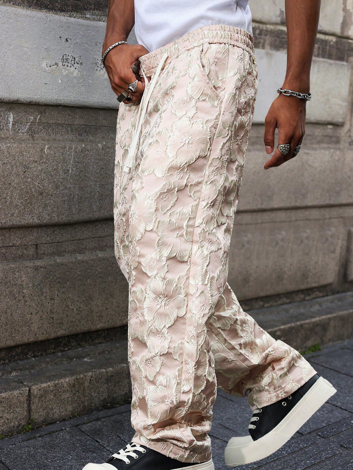 Pantalon Øutlånd – Jacquard Floral